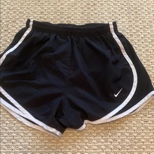 Black nike running shorts